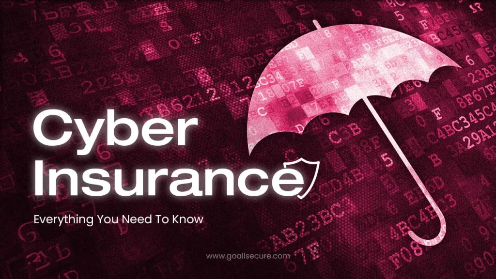 Photo of an umbrella with the text "Cyber Insurance. Everything You Need to Know"
