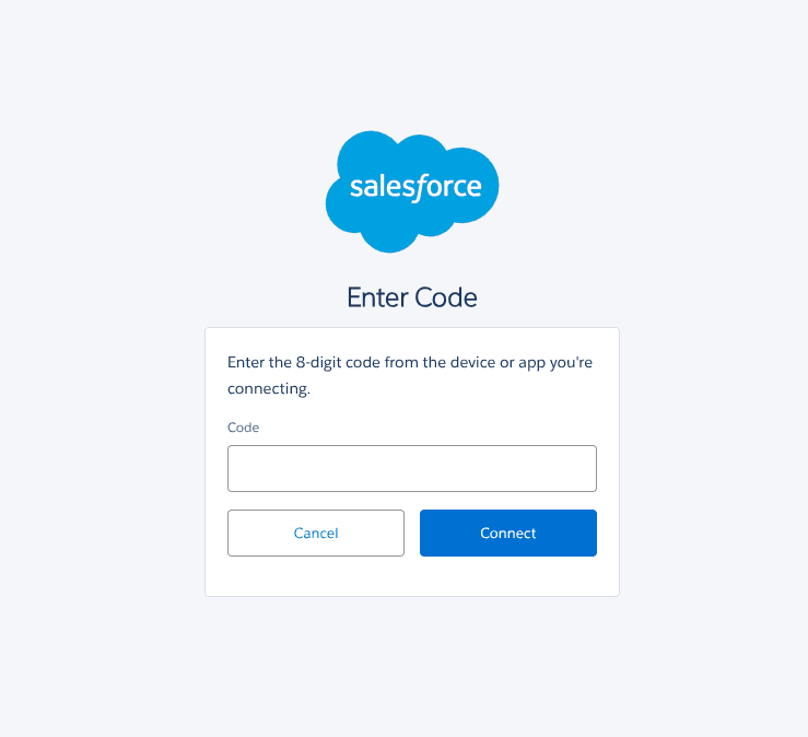 Fake Salesforce login screen.