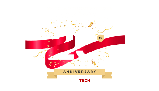 in business for 25 years anniversary logo